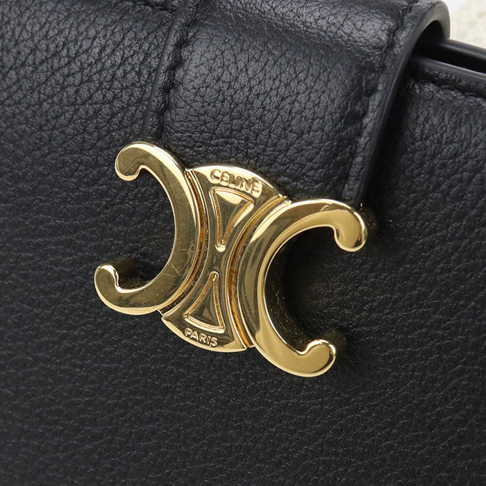 CELINE Medium strap wallet Triomphe 10M913GHH.38NO Folded wallet Calfskin Women
