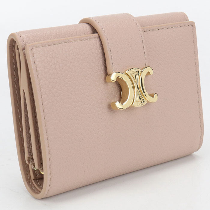 CELINE Fine Strap Wallet Nino Triomphe 10M963GHH.03SA Tri-fold wallet Calfskin Women's