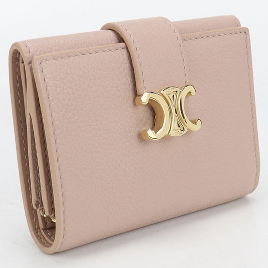 CELINE Fine Strap Wallet Nino Triomphe 10M963GHH.03SA Tri-fold wallet Calfskin Women's