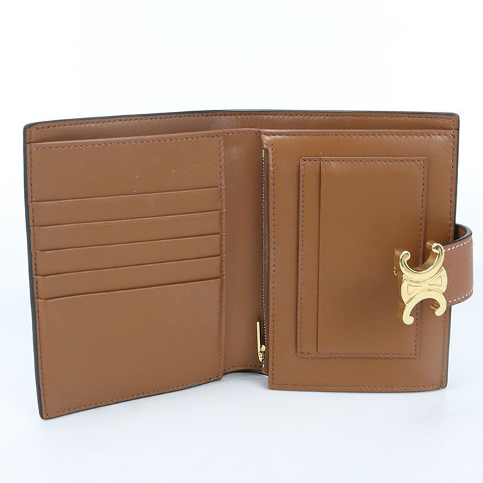 CELINE Medium strap wallet Nino 10M913GHH.04LU Bifold Wallet Calfskin Women's