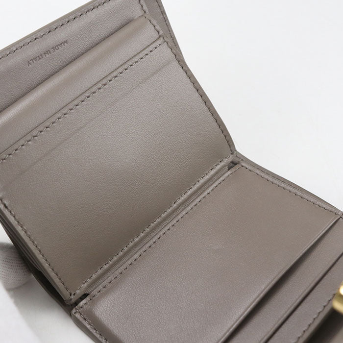 CELINE Small flap wallet Triomphe 10D783DPV.10BL Tri-fold wallet Calfskin Women's