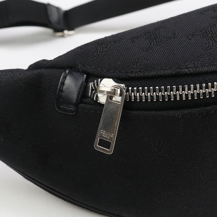 CELINE Belt bag Triomphe Jacquard CE89700 body bag canvas / Belt bag Men