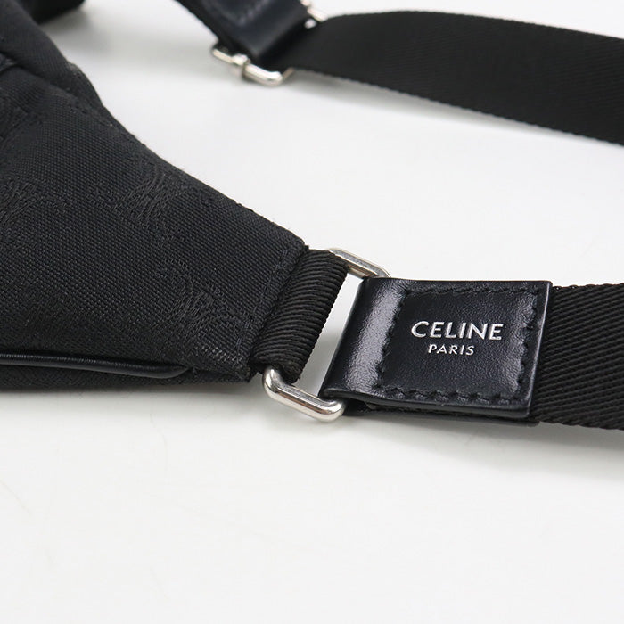 CELINE Belt bag Triomphe Jacquard CE89700 body bag canvas / Belt bag Men