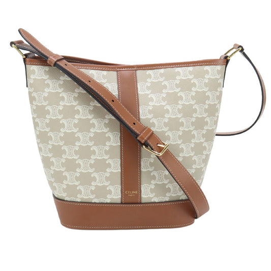 CELINE small bucket Triomphe canvas CE93259 Shoulder bag Calfskin / small bucket Women