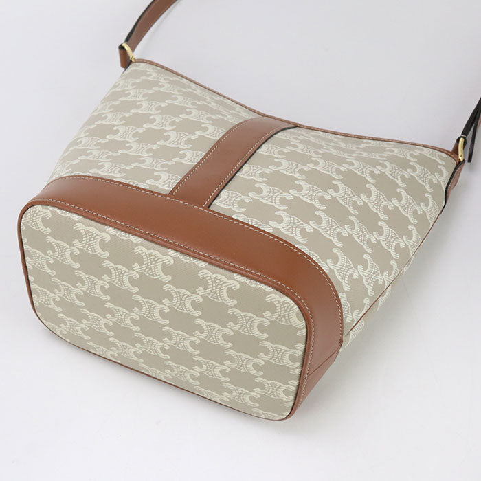 CELINE small bucket Triomphe canvas CE93259 Shoulder bag Calfskin / small bucket Women
