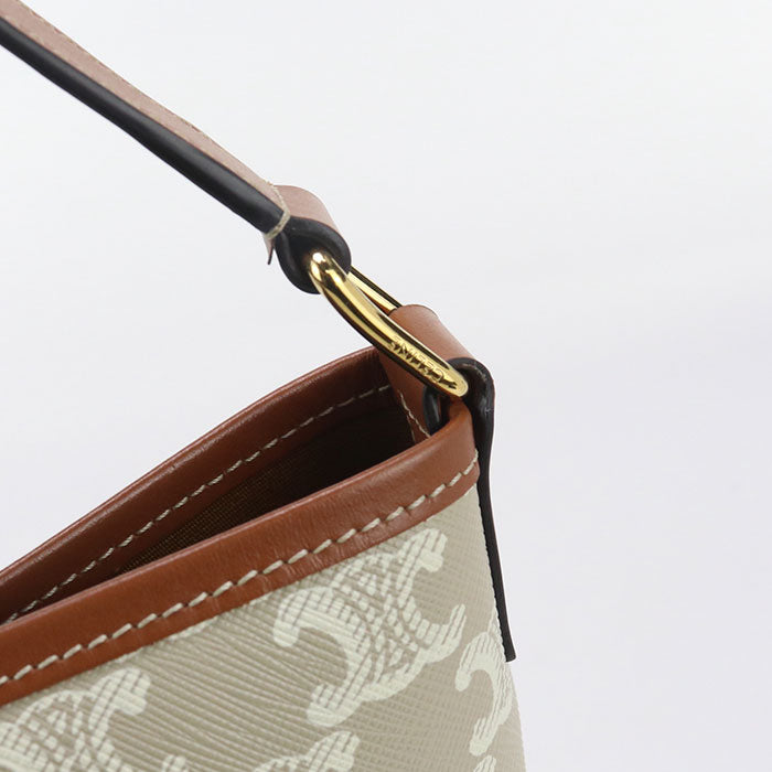 CELINE small bucket Triomphe canvas CE93259 Shoulder bag Calfskin / small bucket Women
