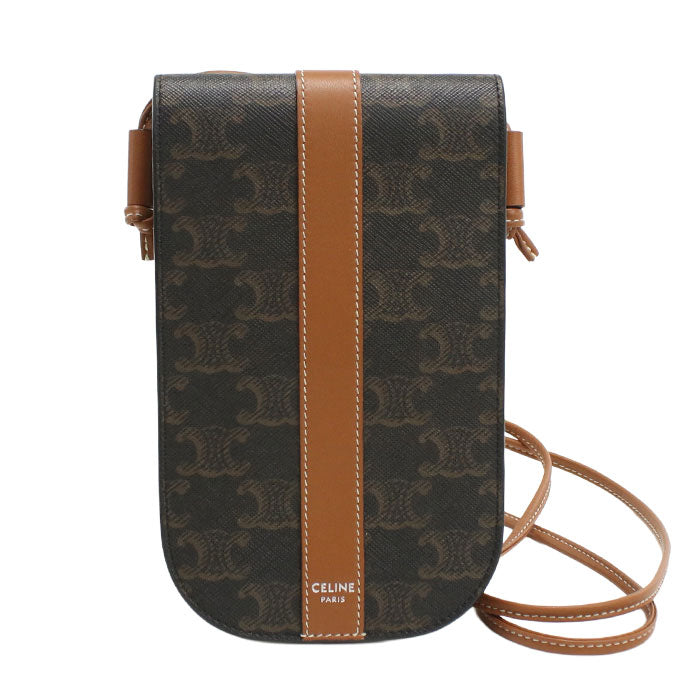 CELINE Mobile pouch Triomphe canvas CE93426 Shoulder bag PVC / Mobile pouch Women