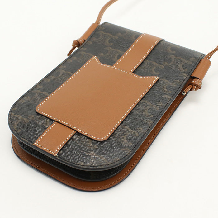 CELINE Mobile pouch Triomphe canvas CE93426 Shoulder bag PVC / Mobile pouch Women