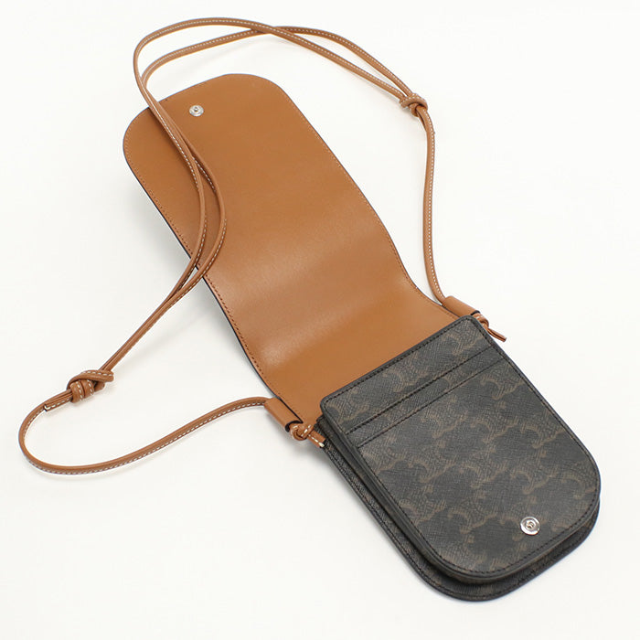 CELINE Mobile pouch Triomphe canvas CE93426 Shoulder bag PVC / Mobile pouch Women