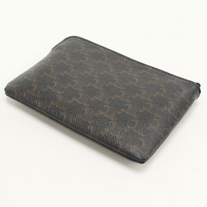 CELINE Coin purse Triomphe canvas 10C66 2CA2.38NO Coin Pocket PVC Women