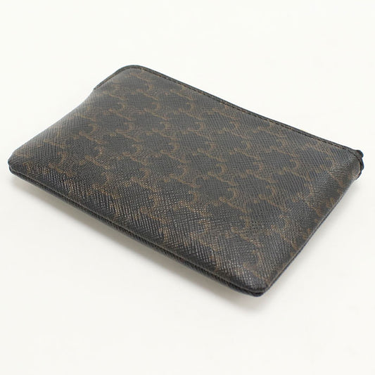 CELINE Coin purse Triomphe canvas 10C66 2CA2.38NO Coin Pocket PVC Women