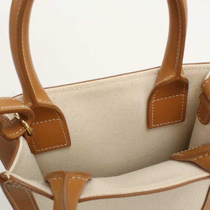 CELINE 2WAY Mini vertical hippopotamus 19330 2BNZ.02NT Handbag canvas / Calfskin Women