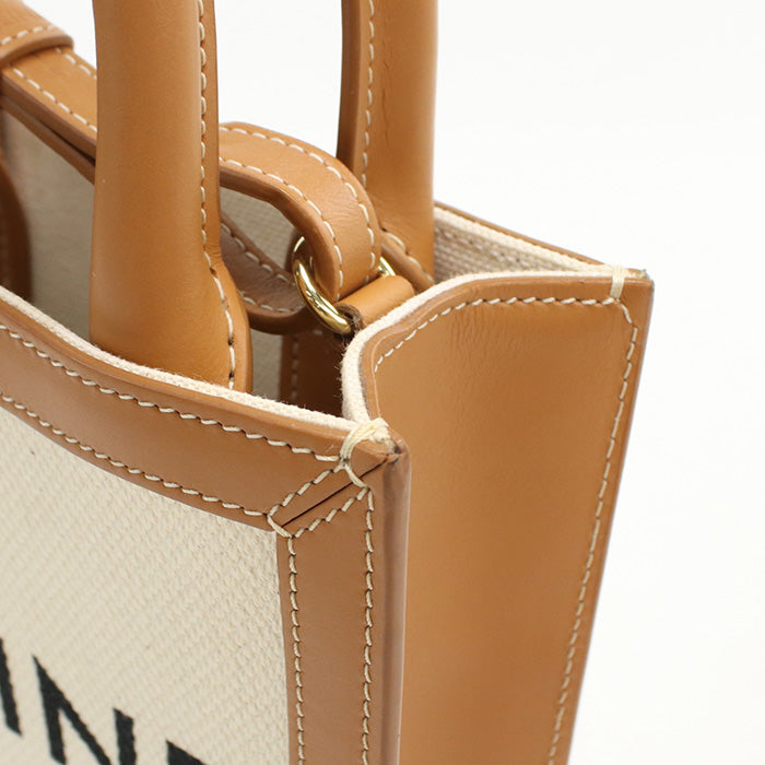 CELINE 2WAY Mini vertical hippopotamus 19330 2BNZ.02NT Handbag canvas / Calfskin Women