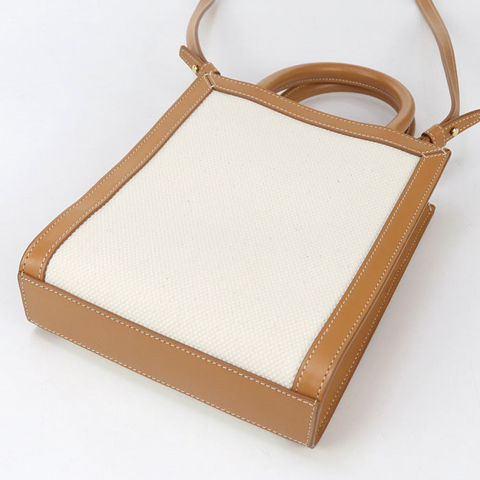 CELINE Minibar Tical Hippo Handbag canvas / Calfskin Women