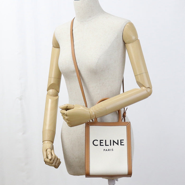CELINE Minibar Tical Hippo Handbag canvas / Calfskin Women
