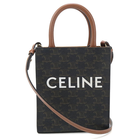 CELINE Mini vertical hippopotamus Triomphe canvas Handbag Triomphe canvas / leather Women