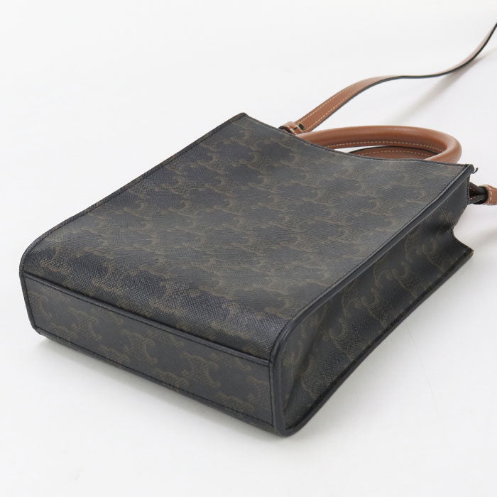 CELINE Mini vertical hippopotamus Triomphe canvas Handbag Triomphe canvas / leather Women