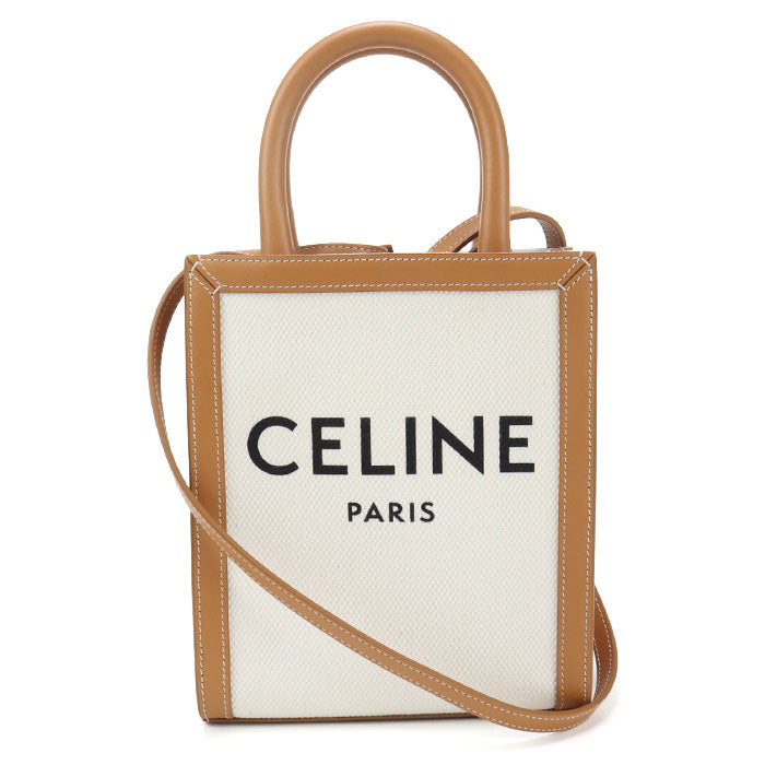 CELINE Mini vertical hippopotamus 193302BNZ.02NT Handbag canvas / Calfskin Women