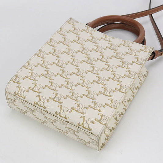 CELINE Mini Vertical Hippo 2WAY Triomphe canvas 19437 2BZK Handbag PVC / leather Women