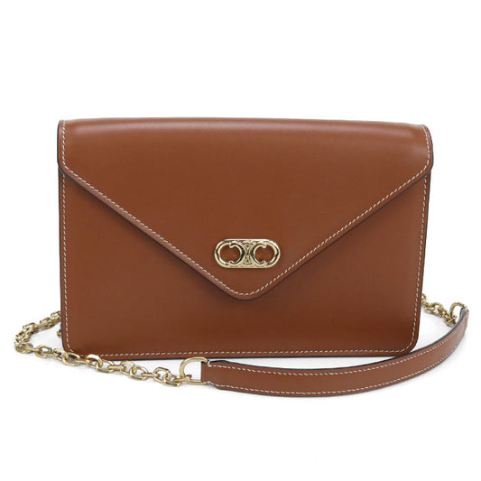 CELINE Triomphe Chain wallet Calfskin Women