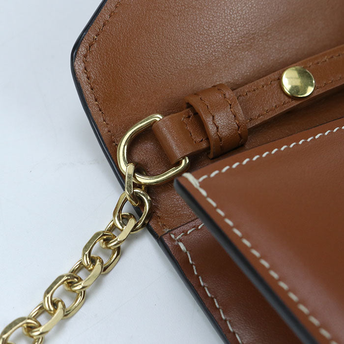 CELINE Triomphe Chain wallet Calfskin Women
