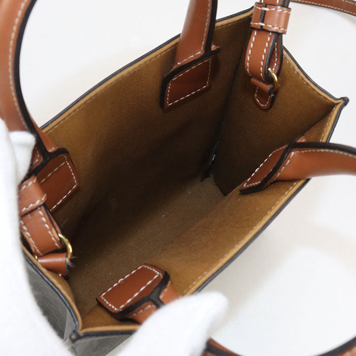CELINE Mini vertical hippopotamus Triomphe canvas 194372BZK.04LU Tote bag PVC Women