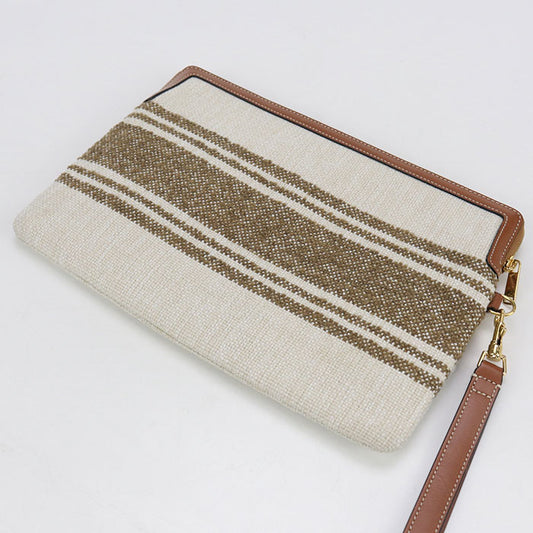 CELINE Small pouch with strap 10J502FAI Clutch bag / Jacquard Women