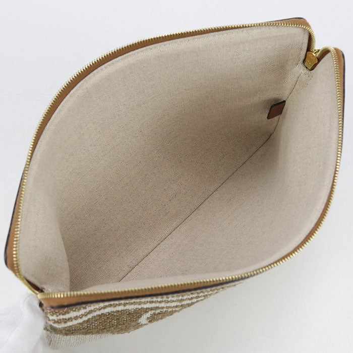 CELINE Small pouch with strap 10J502FAI Clutch bag / Jacquard Women