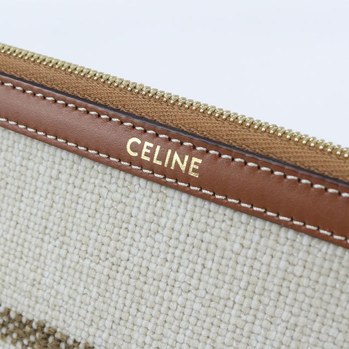 CELINE Small pouch with strap 10J502FAI Clutch bag / Jacquard Women