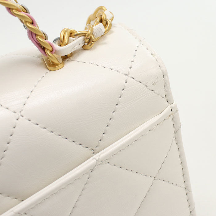 CHANEL 2WAY Matrasse Handbag lambskin Women