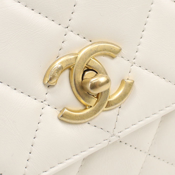 CHANEL 2WAY Matrasse Handbag lambskin Women