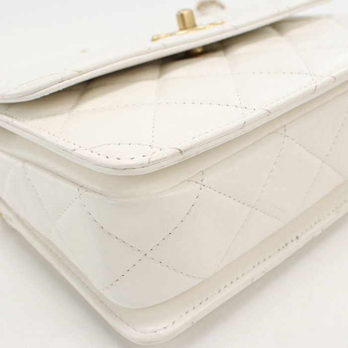 CHANEL 2WAY Matrasse Handbag lambskin Women