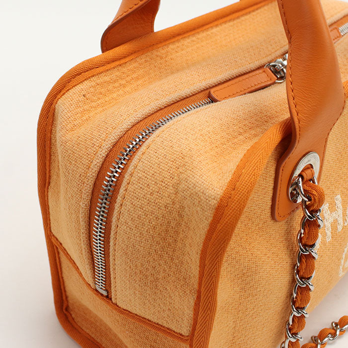 CHANEL Bowling bag 2WAY Deauville Handbag canvas 20865255 Women