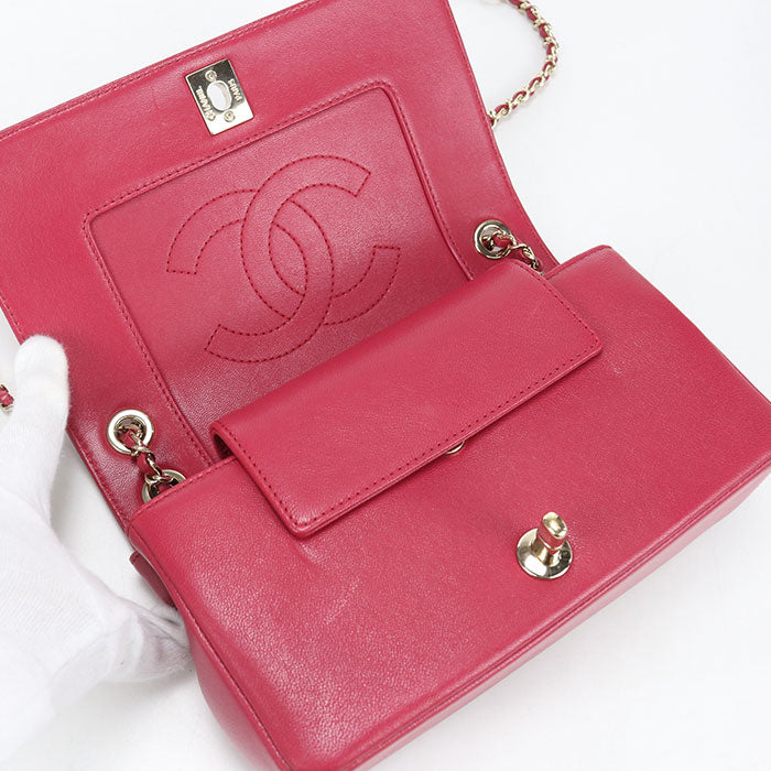 CHANEL Chain 2WAY Chevron Diagonal Shoulder bag leather 24958185 Women