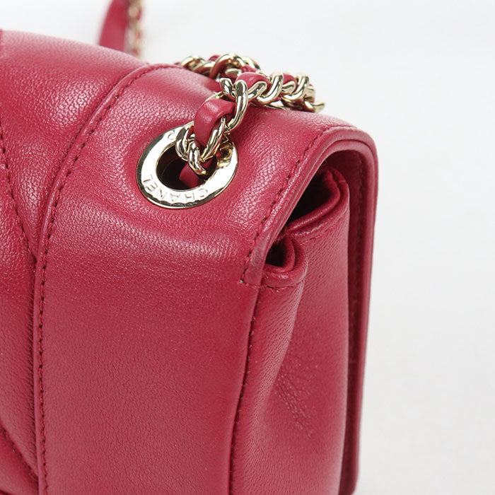 CHANEL Chain 2WAY Chevron Diagonal Shoulder bag leather 24958185 Women