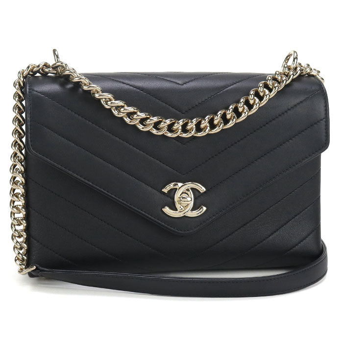 CHANEL Chain Chevron Diagonal shoulder bag Calfskin 26687092 Women