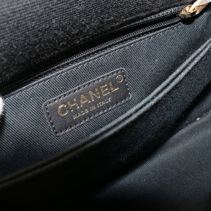 CHANEL 2WAY Chevron Handbag cotton Women