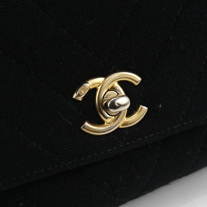 CHANEL 2WAY Chevron Handbag cotton Women