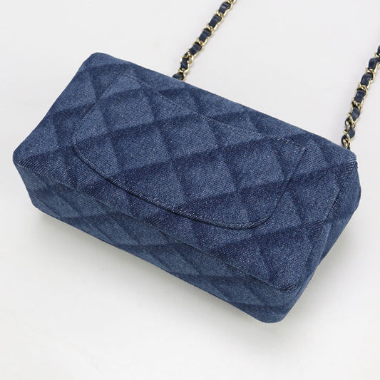 CHANEL Chain Matrasse Diagonal shoulder bag denim EUN7HUE1 Women