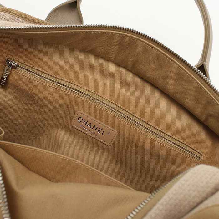 CHANEL Bowling bag 2WAY Deauville Handbag canvas 20850403 Women