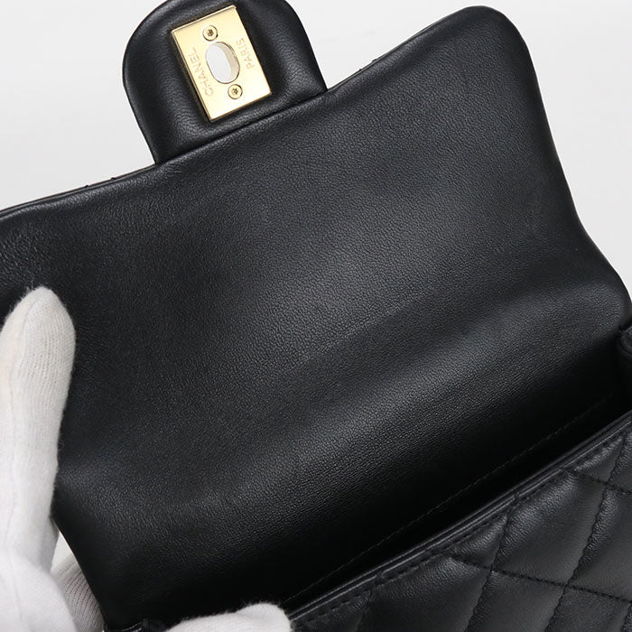 CHANEL Top handle 2WAY Matrasse Handbag lambskin LX3T6A53 Women