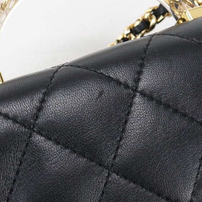 CHANEL Top handle 2WAY Matrasse Handbag lambskin LX3T6A53 Women