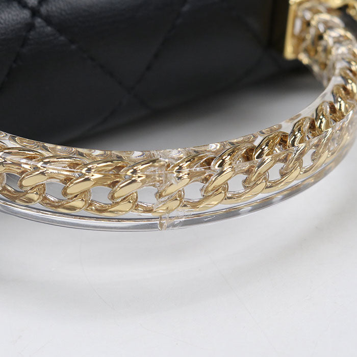 CHANEL Top handle 2WAY Matrasse Handbag lambskin LX3T6A53 Women