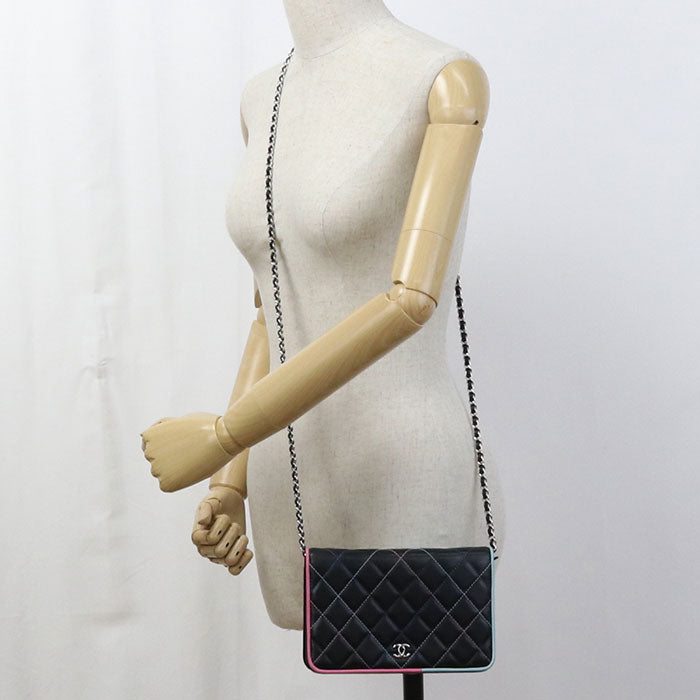 CHANEL Matrasse Chain wallet / lambskin Women