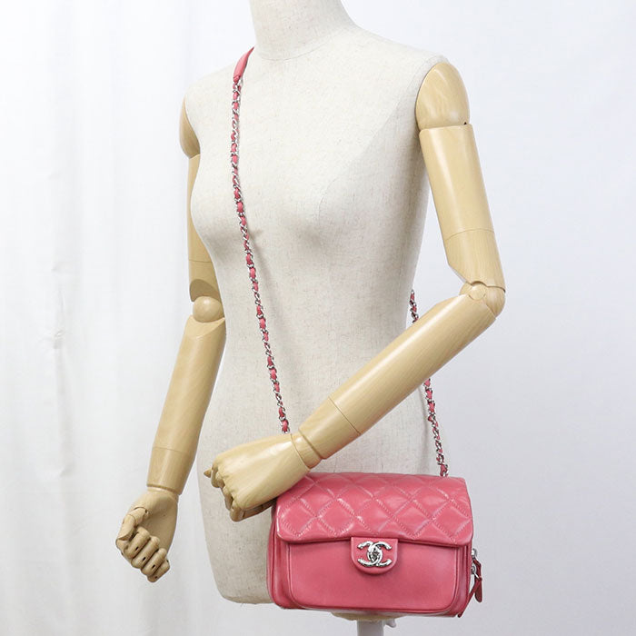 CHANEL Chain Matrasse Diagonal Shoulder bag lambskin 28950291 Women