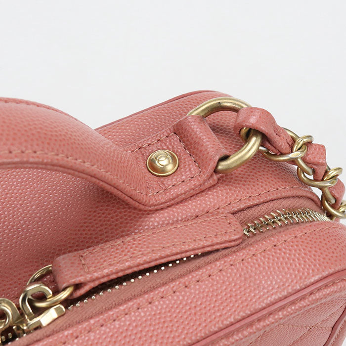 CHANEL 2-way vanity bag CC filigree Shoulder bag / caviar 28418574 Women