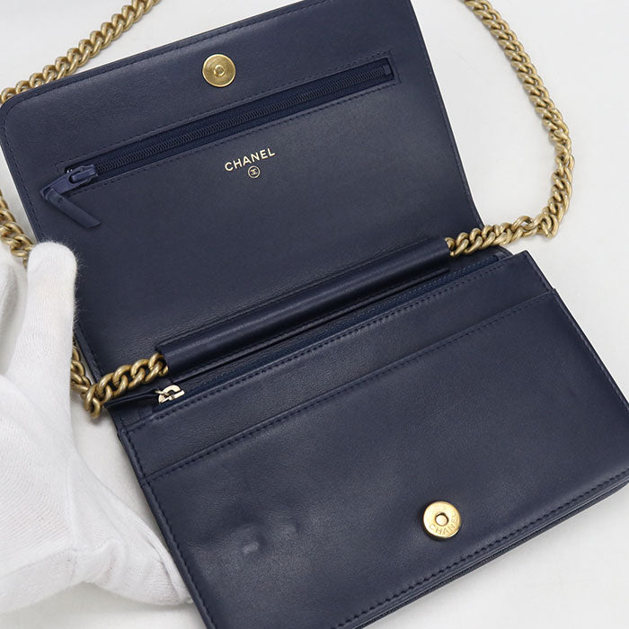 CHANEL Boy chanel Chain wallet / caviar 26963183 Women