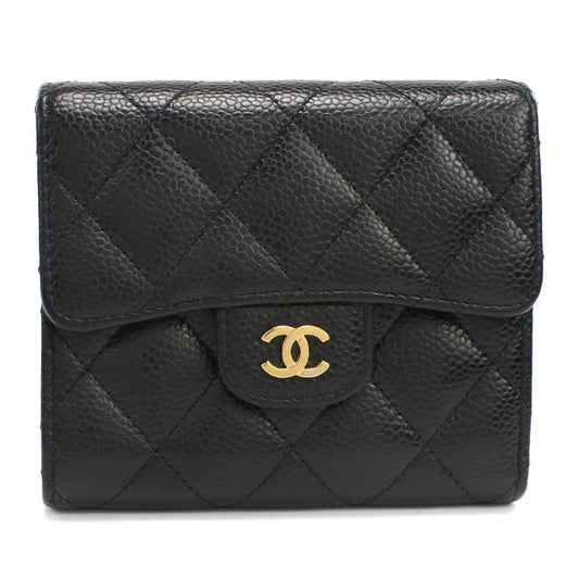 CHANEL Small flap wallet Matrasse 26920077 Three fold wallet / caviar Women