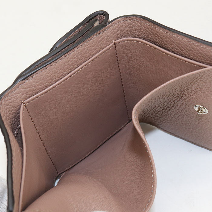 Chloe Mini Trifold Wallet Alphabet Three fold wallet Calfskin Women's