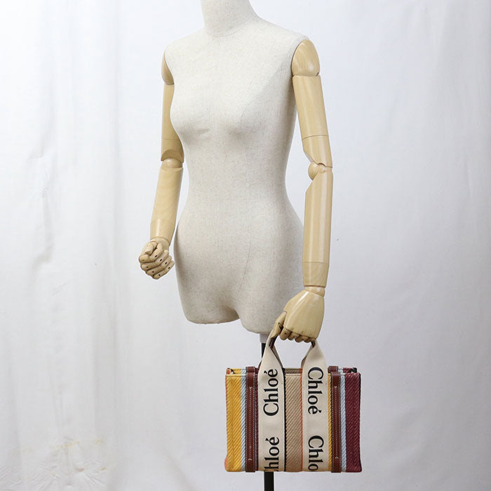 CHLOE Small 2WAY Woody Tote bag canvas Women
